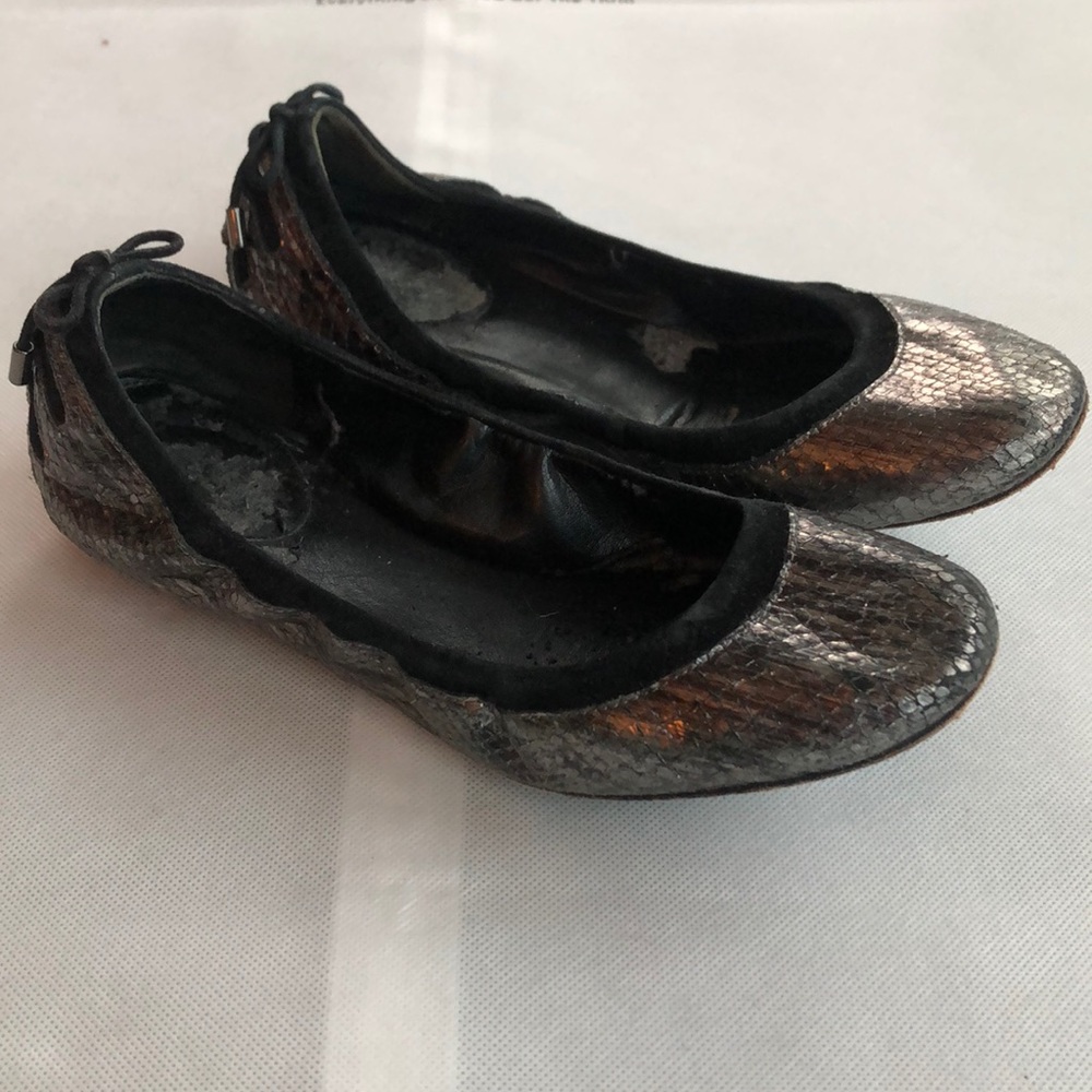 Maria Sharapova for Cole Haan pewter ballet flats